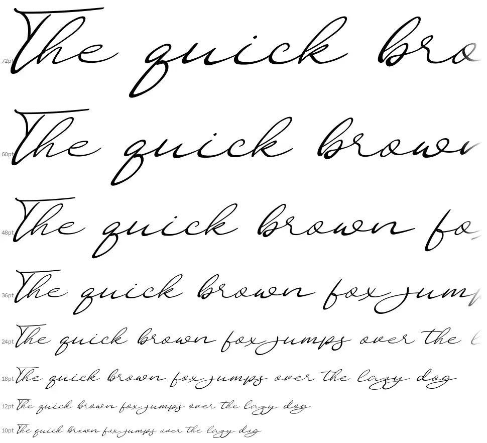 Cherol Scriptfont waterfall