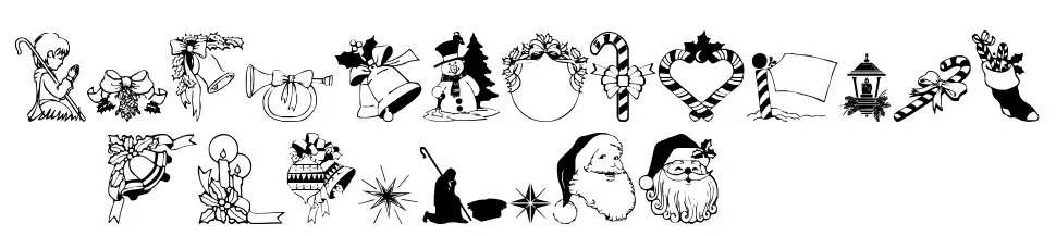 Christmas3font specimens