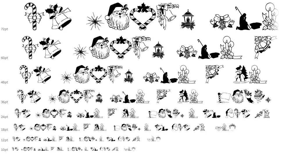 Christmas3font waterfall