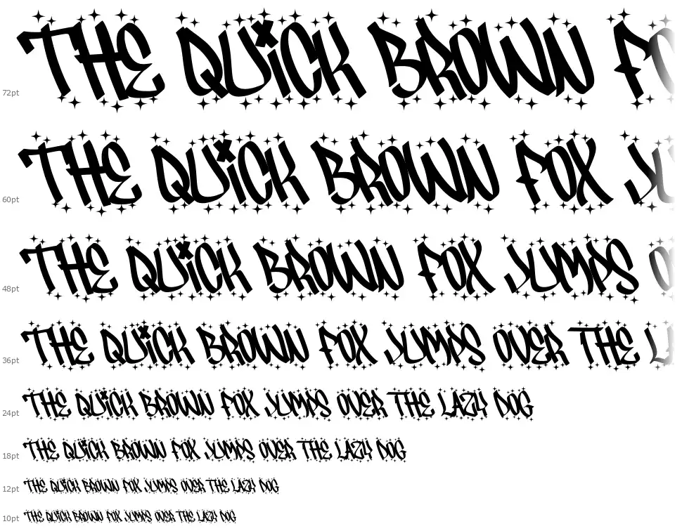 Christmas Cypherfont waterfall