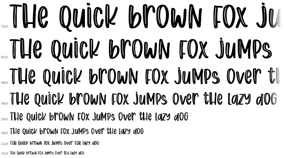 Chunky Bearfont waterfall