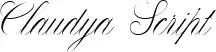 Claudya Script