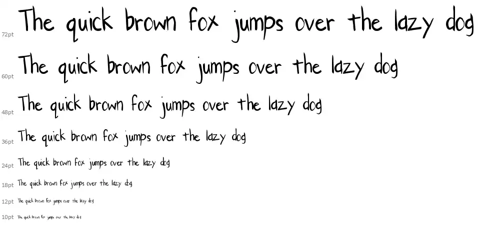 Clean Easyfont waterfall