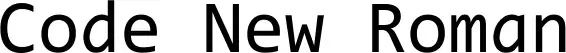 Code New Roman