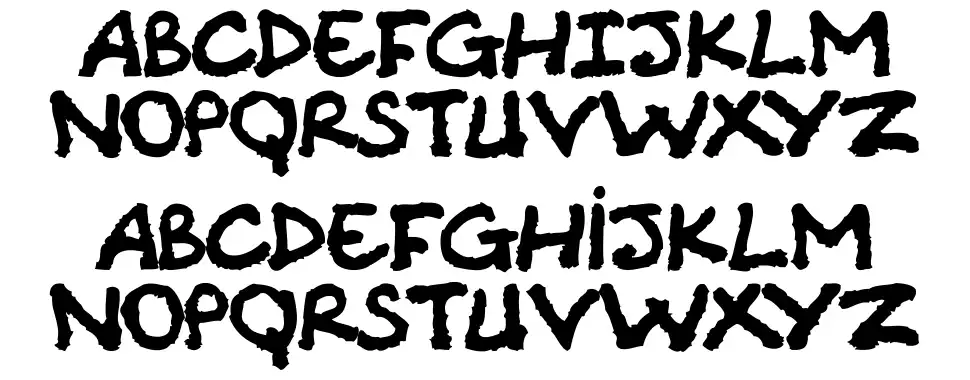 Comic Note Rawfont specimens