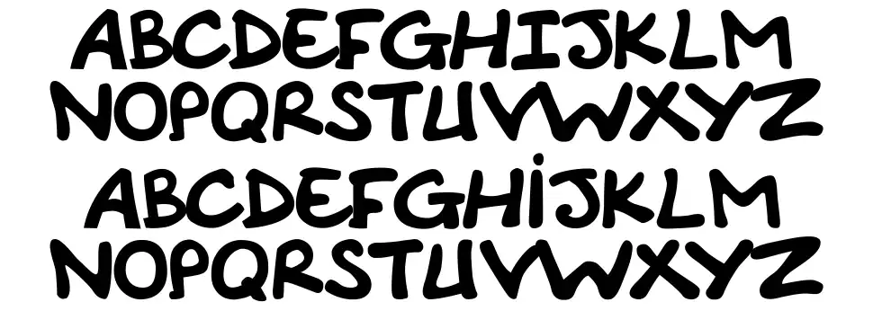 Comic Note Smoothfont specimens