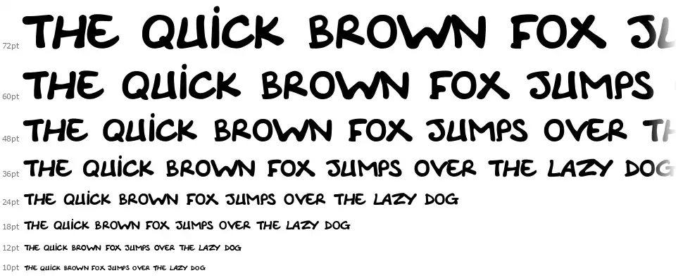 Comic Note Smoothfont waterfall