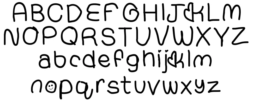 Compressed handfont specimens