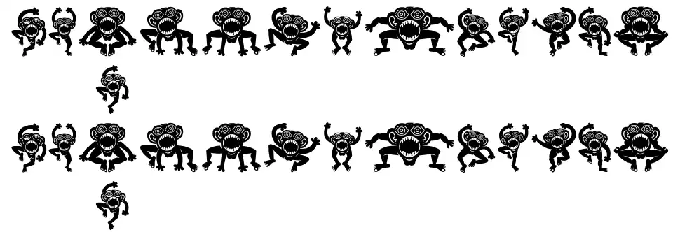 Crazy Monkeyfont specimens