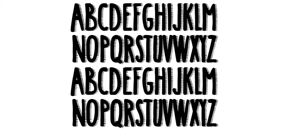 Crazy Saigonfont specimens