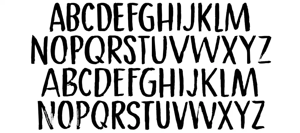 Crimson Skylinefont specimens