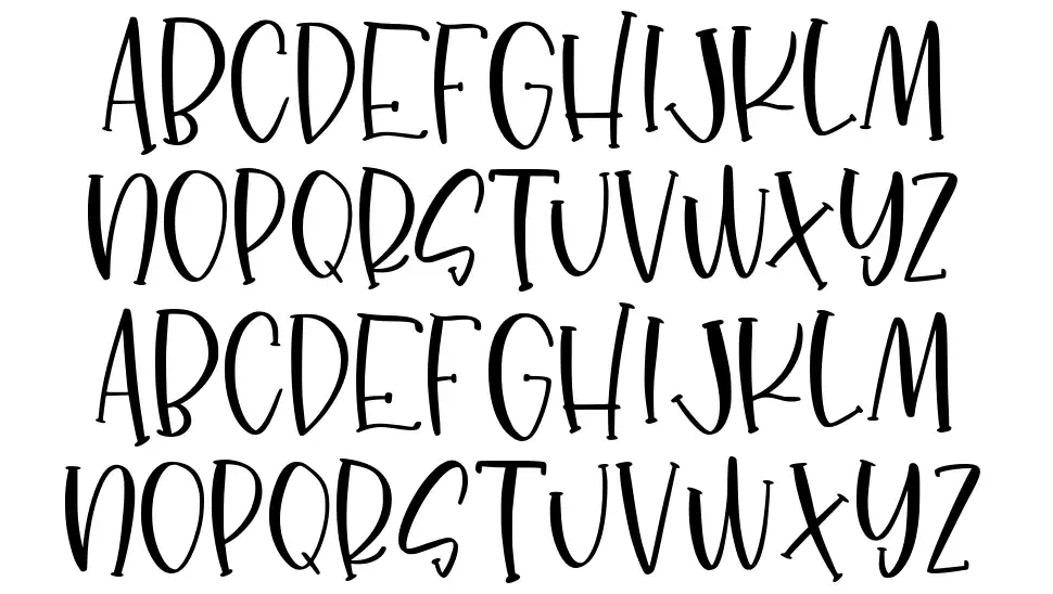 Dancing Moon Slabfont specimens