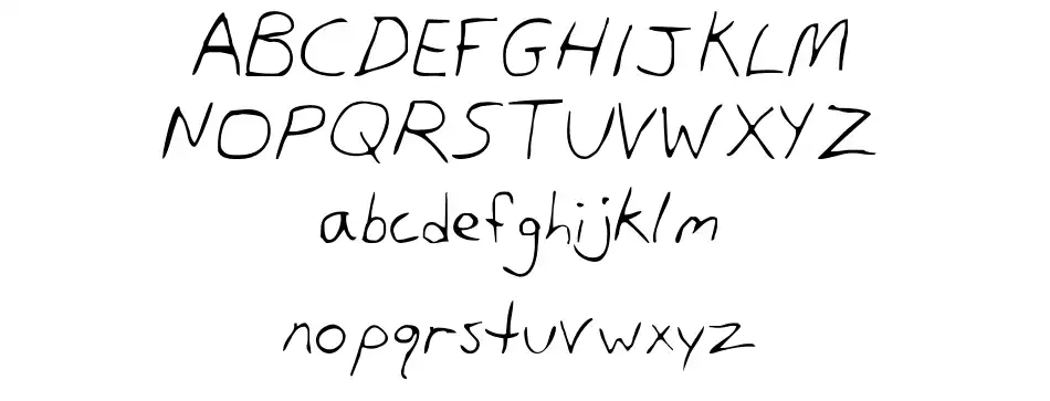 Dans Hand Schriftbeispiele Dans Handfont specimens