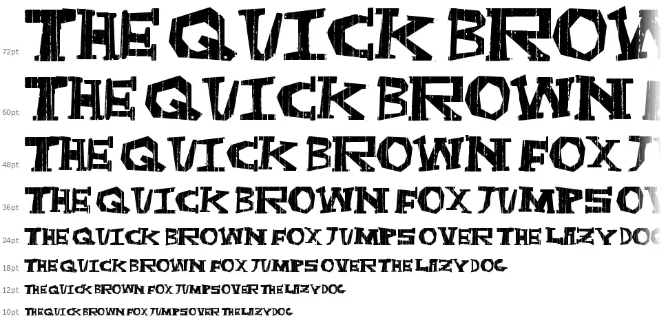 Dark Boxfont waterfall