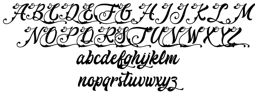 Dark Seventhfont specimens