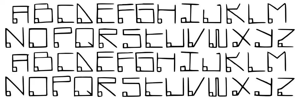 Datamostfont specimens