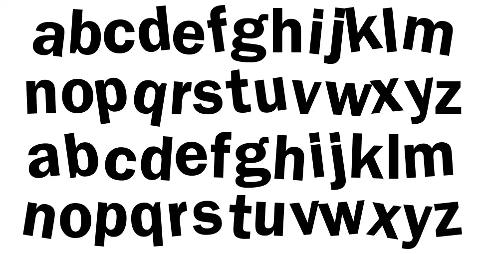 DdaftTfont specimens