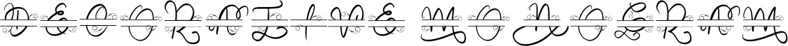 Decorative Monogram