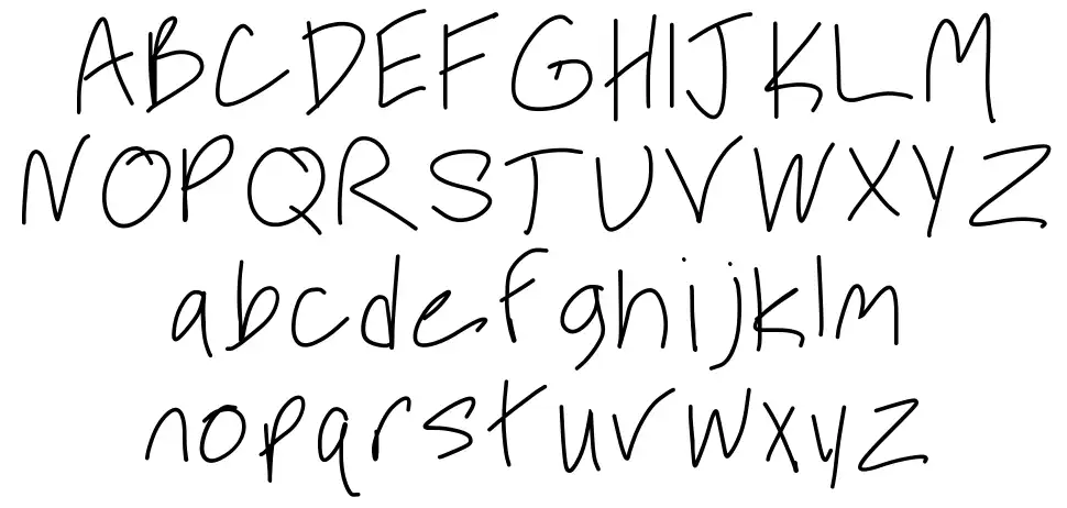 Desperate For Youfont specimens