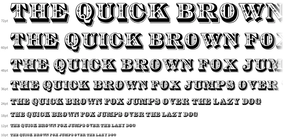 Diamond Inlayfont waterfall