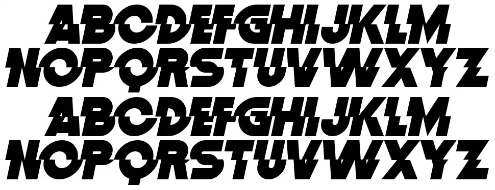 Distortion Dos Analoguefont specimens