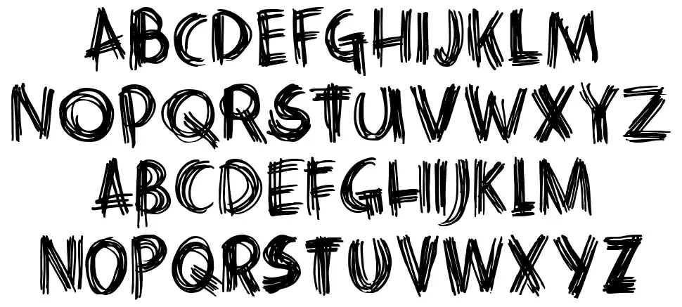 DK Criss Crossfont specimens