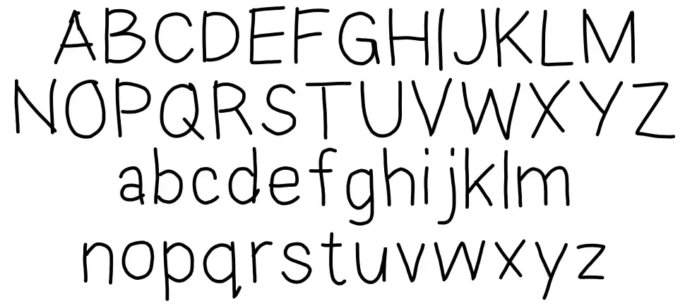 Eka's Android Handwritingfont specimens