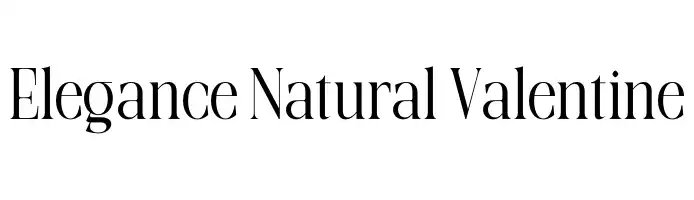 Elegance Natural Valentine