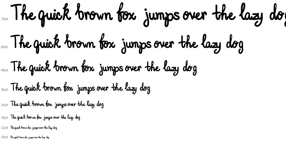Elegant Inkfont waterfall
