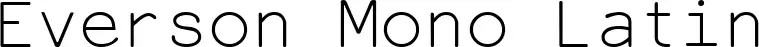 Everson Mono Latin