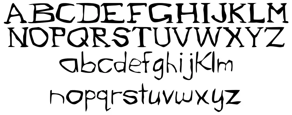 Evil Bunnyfont specimens