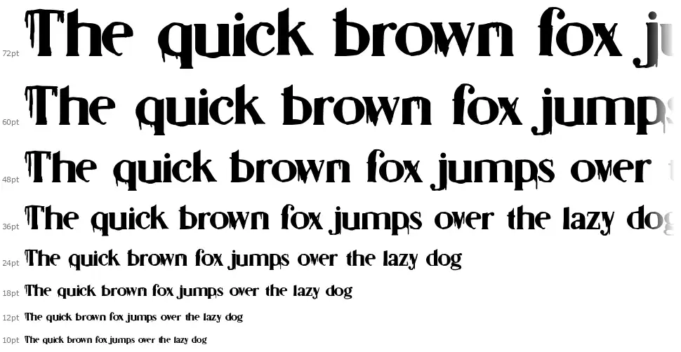Extreme Fine Clubfont waterfall