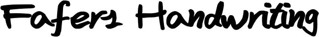 Fafers Handwriting