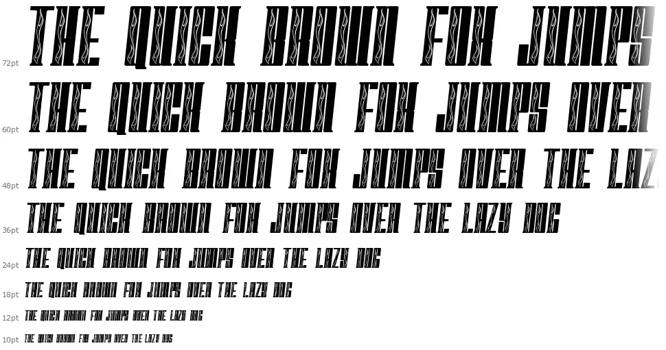Fast Block Flamesfont waterfall