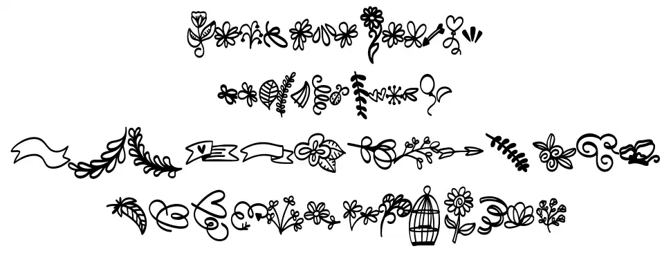 Fb Doodledfont specimens