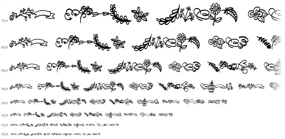 Fb Doodledfont waterfall