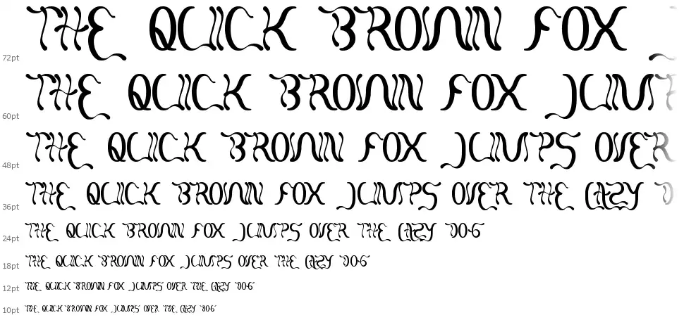 Flatteredfont waterfall