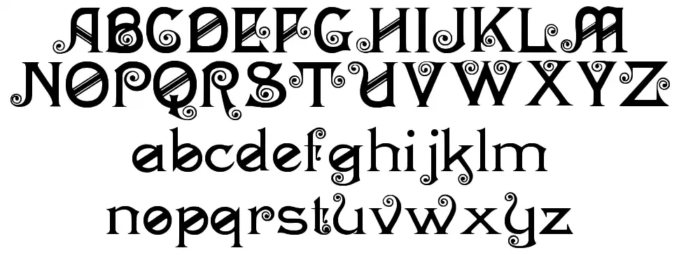 Flirtfont specimens