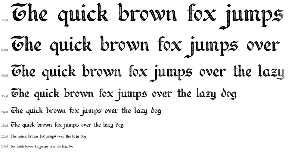 Forgothfont waterfall