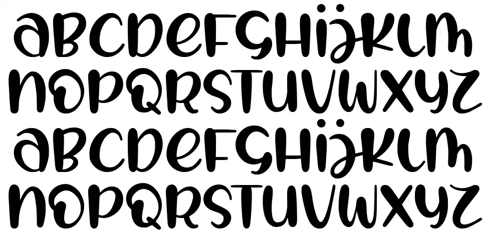 Forsty Candyfont specimens