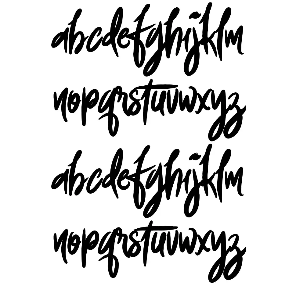 Foxingfont specimens