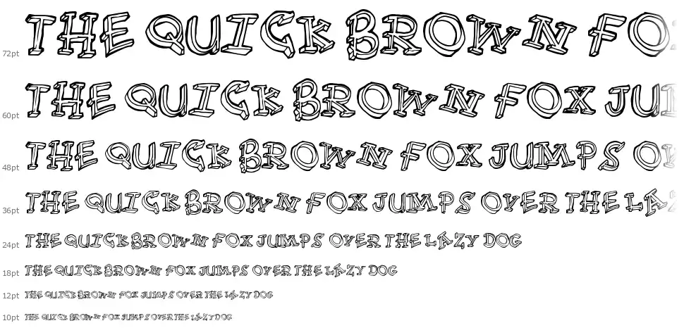 Fun Timefont waterfall