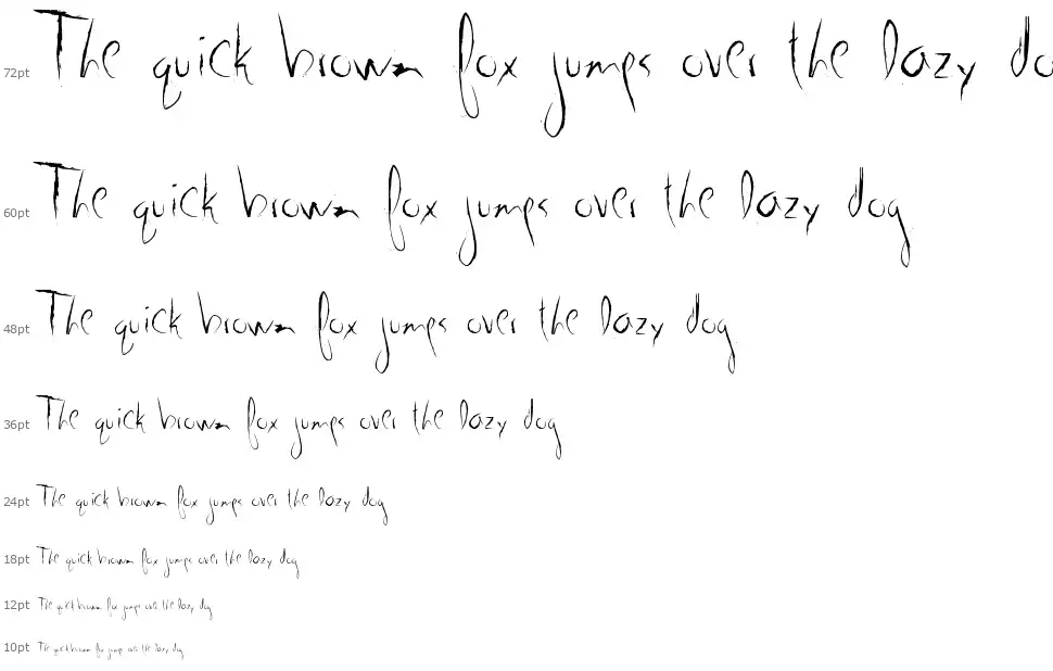 G01font waterfall