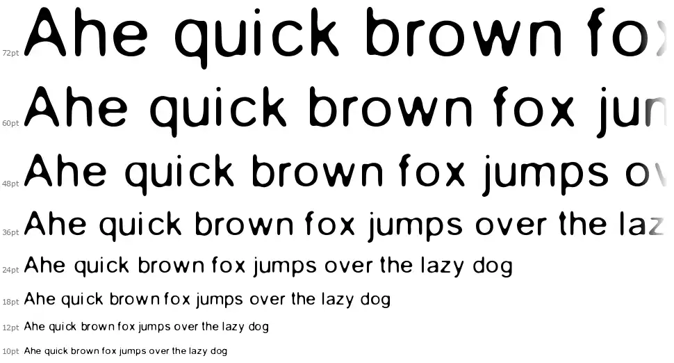 Gaussian Blurfont waterfall