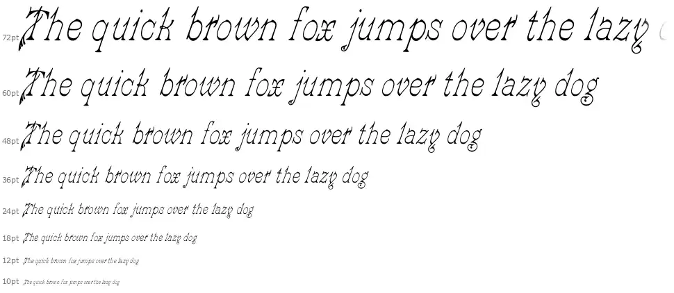 Gazelle (Solotype)font waterfall