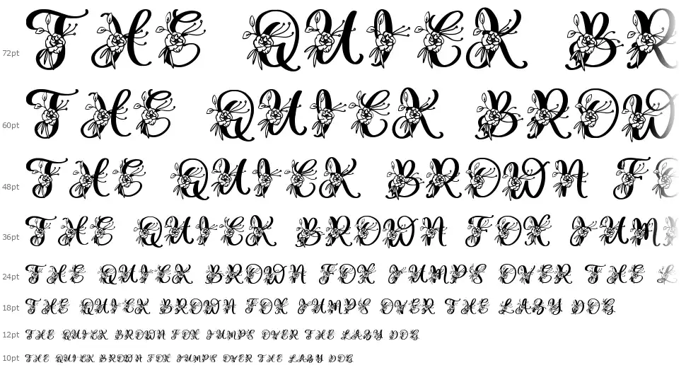Gesya Monogramfont waterfall