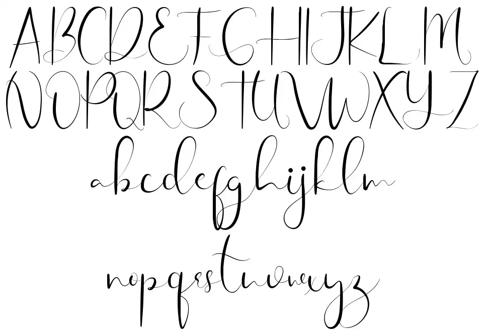 Gingar Bread Scriptfont specimens