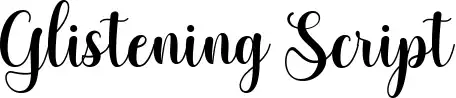Glistening Script