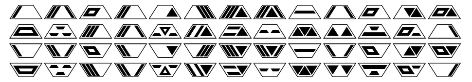 Gobotronicfont specimens