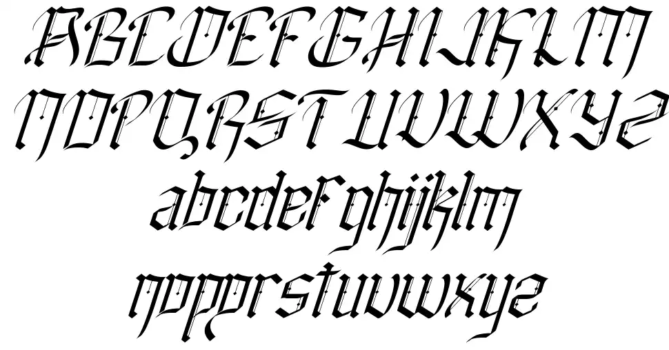 Gothicallyfont specimens